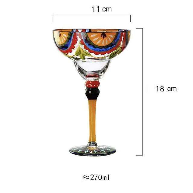 Artistic Party Margarita Glasses