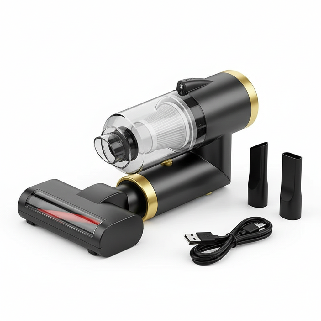 Portable Wireless Car Vacuum Cleaner - Mini Strong Suction