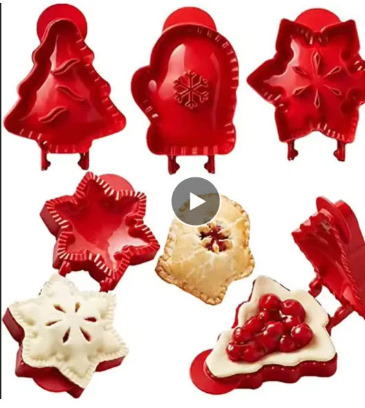 Festive Christmas Baking Mould Set