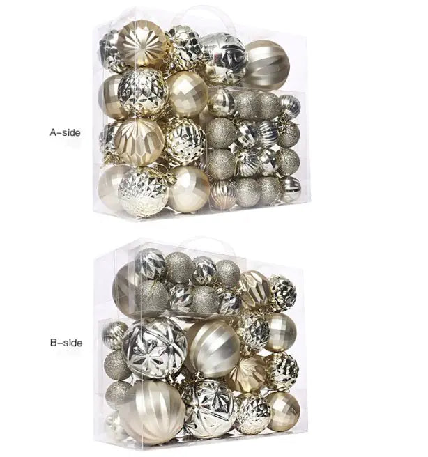 Festive Elegance Christmas Ornament Set/ 46PC