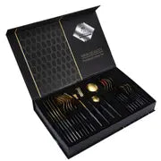 24pc Elegant Stainless Steel Dining Set