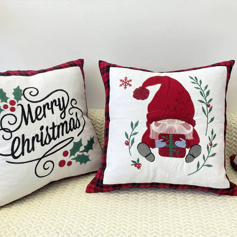 Holiday Embroidery Cushion Cover - Latest Style