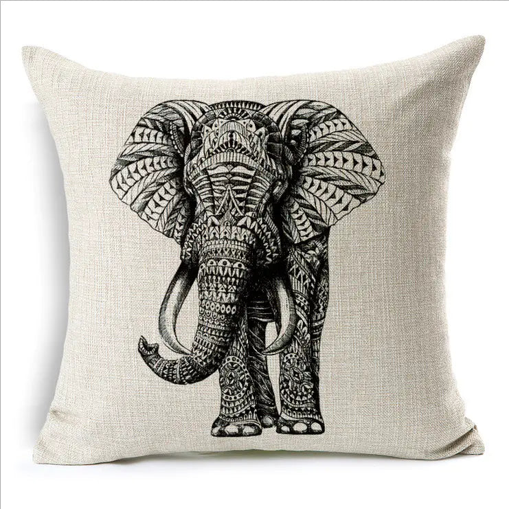 Chic Elephant Cushion Cover