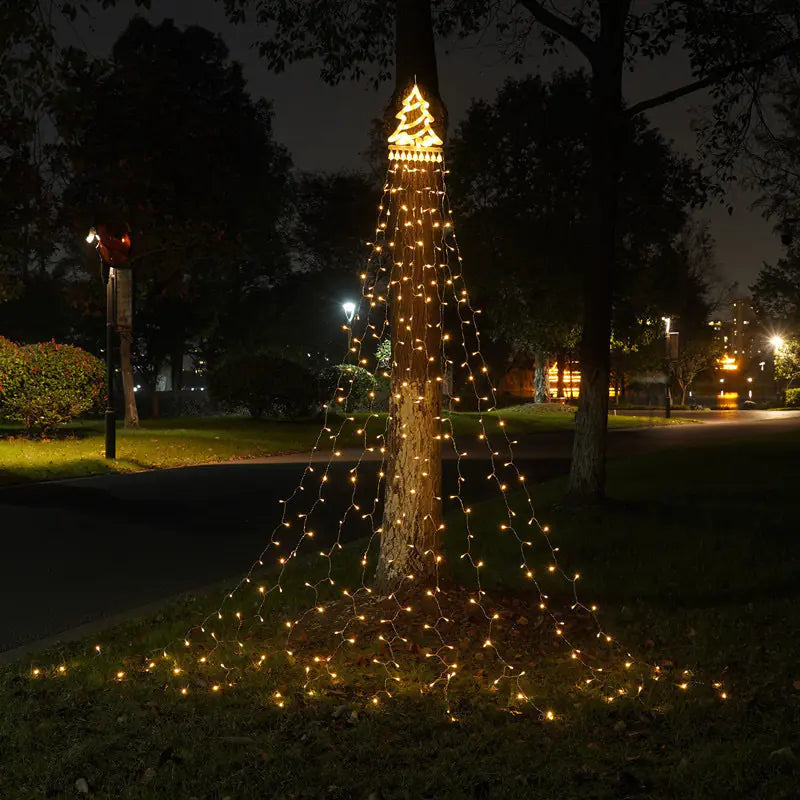 Magical LED Star Cascade Lights for Christmas