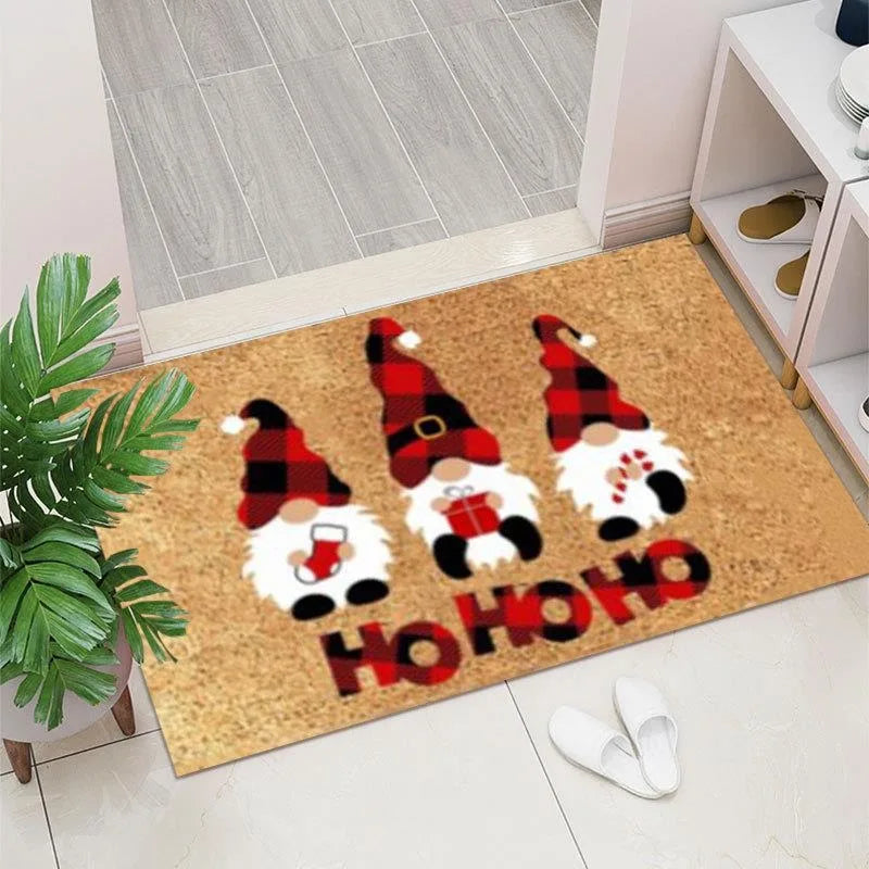 Holiday Gnome Welcome Mat