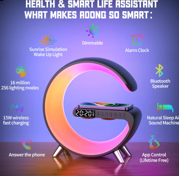 Ambient Sound Bluetooth Speaker Clock 