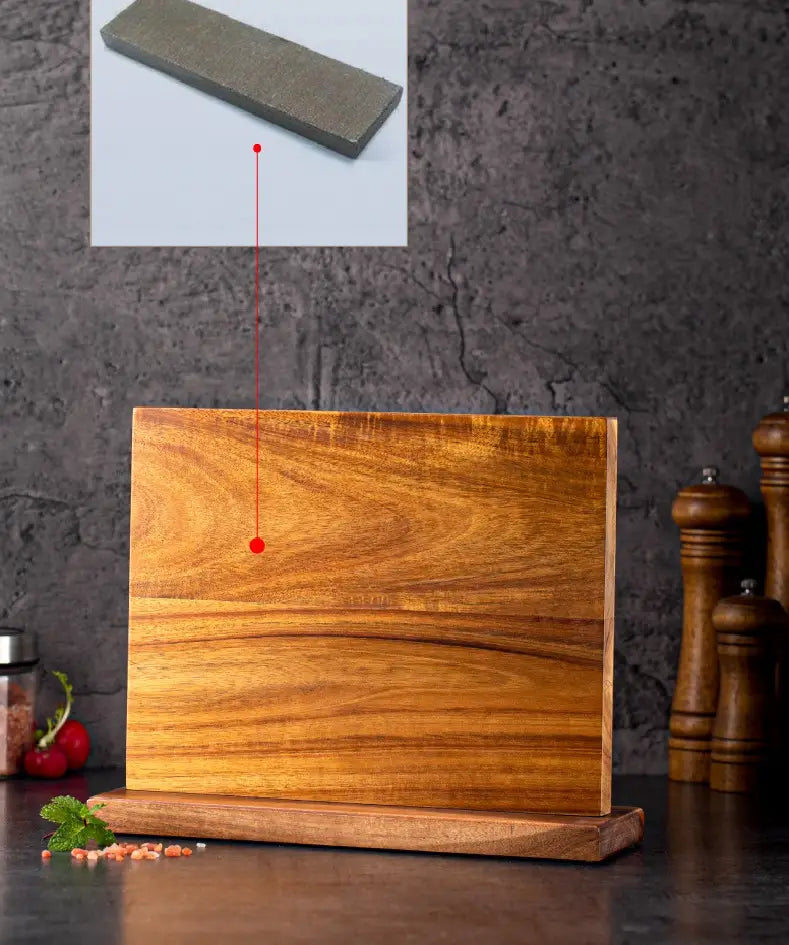 Acacia Wood Magnetic Knife Holder