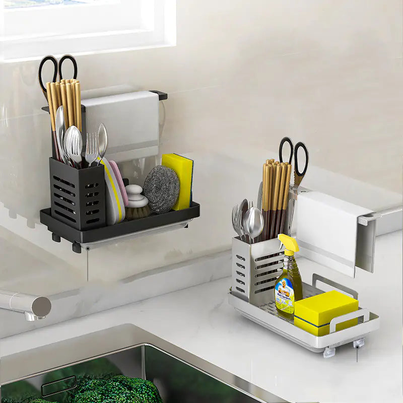 Dual-Tier Kitchen Storage Rack