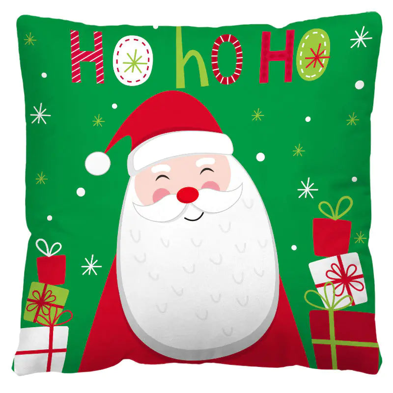 Nordic Red Plaid Holiday Pillow Cover