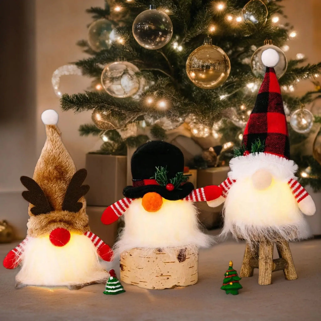 Glowing Q-Style Rudolf Ornament