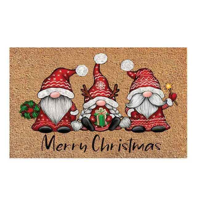Holiday Gnome Welcome Mat