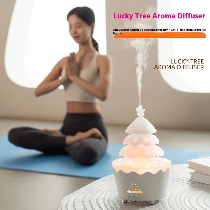 Holiday Glow Aroma Diffuser with LED Lights