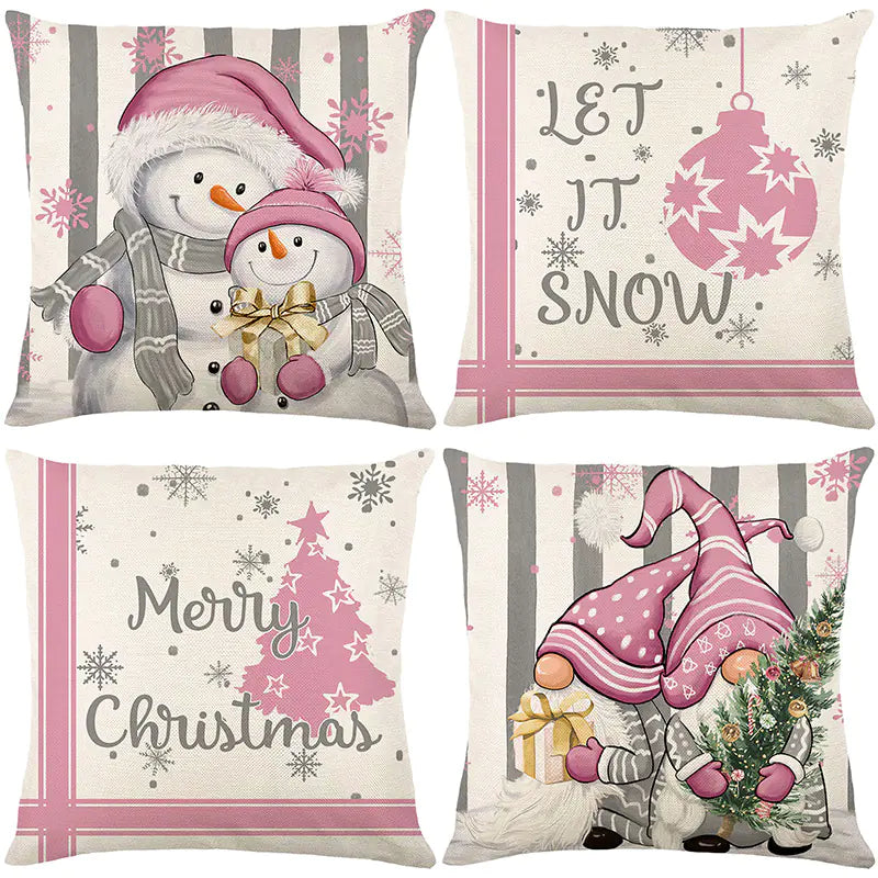 Festive Home Charm Christmas Pillowcase