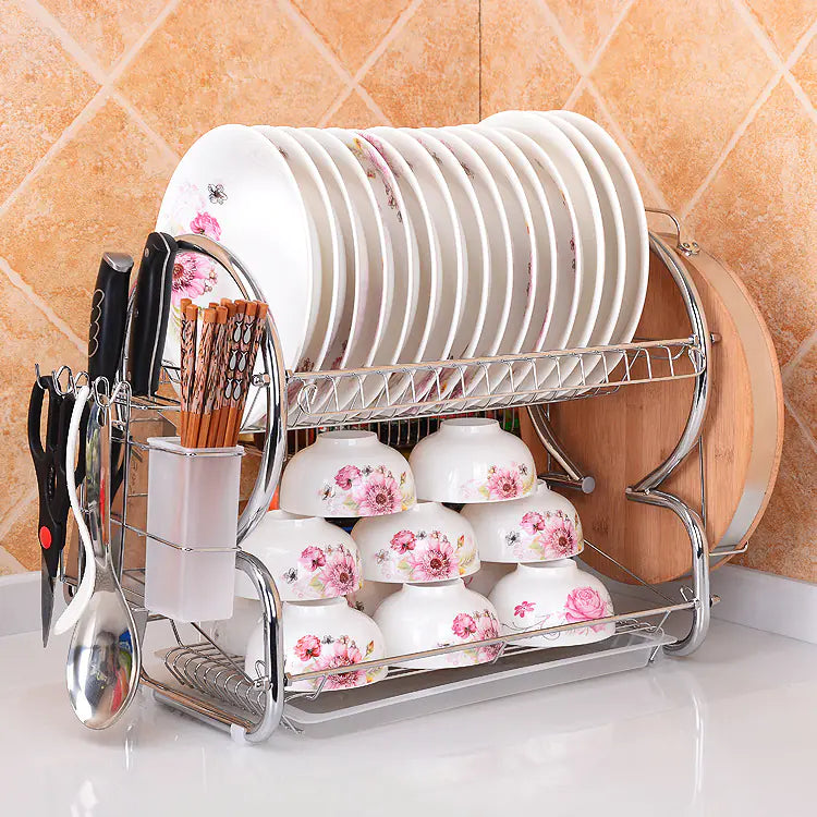 Sleek Stainless Kitchen Organizer