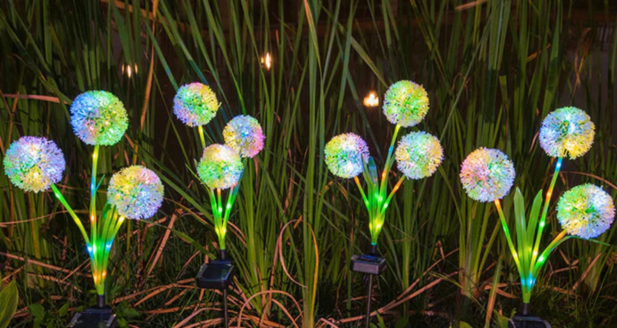 Solar Flare Dandelion Lamp - Outdoor Elegance