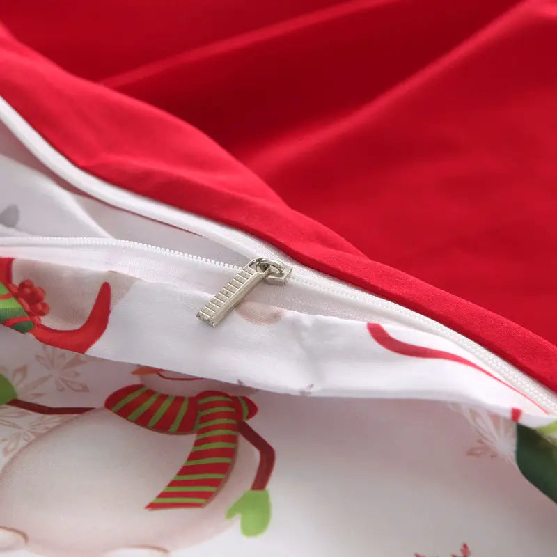 Christmas Duvet Cover Set with Two Pillowcases