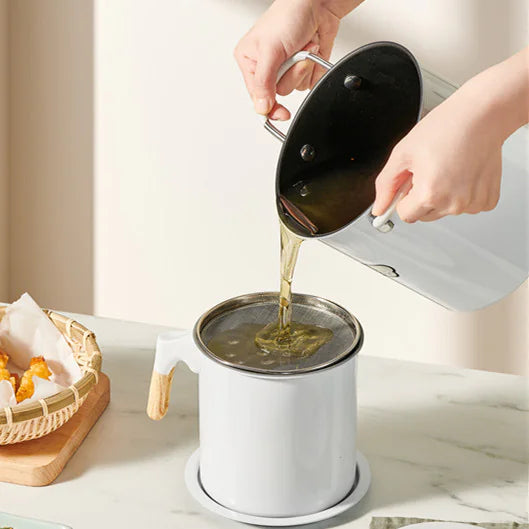 Versatile Kitchen Oil Filter Pot