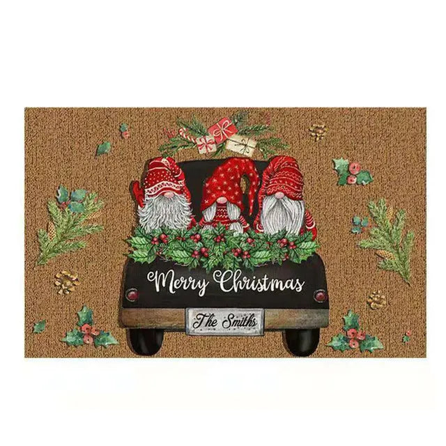 Holiday Gnome Welcome Mat