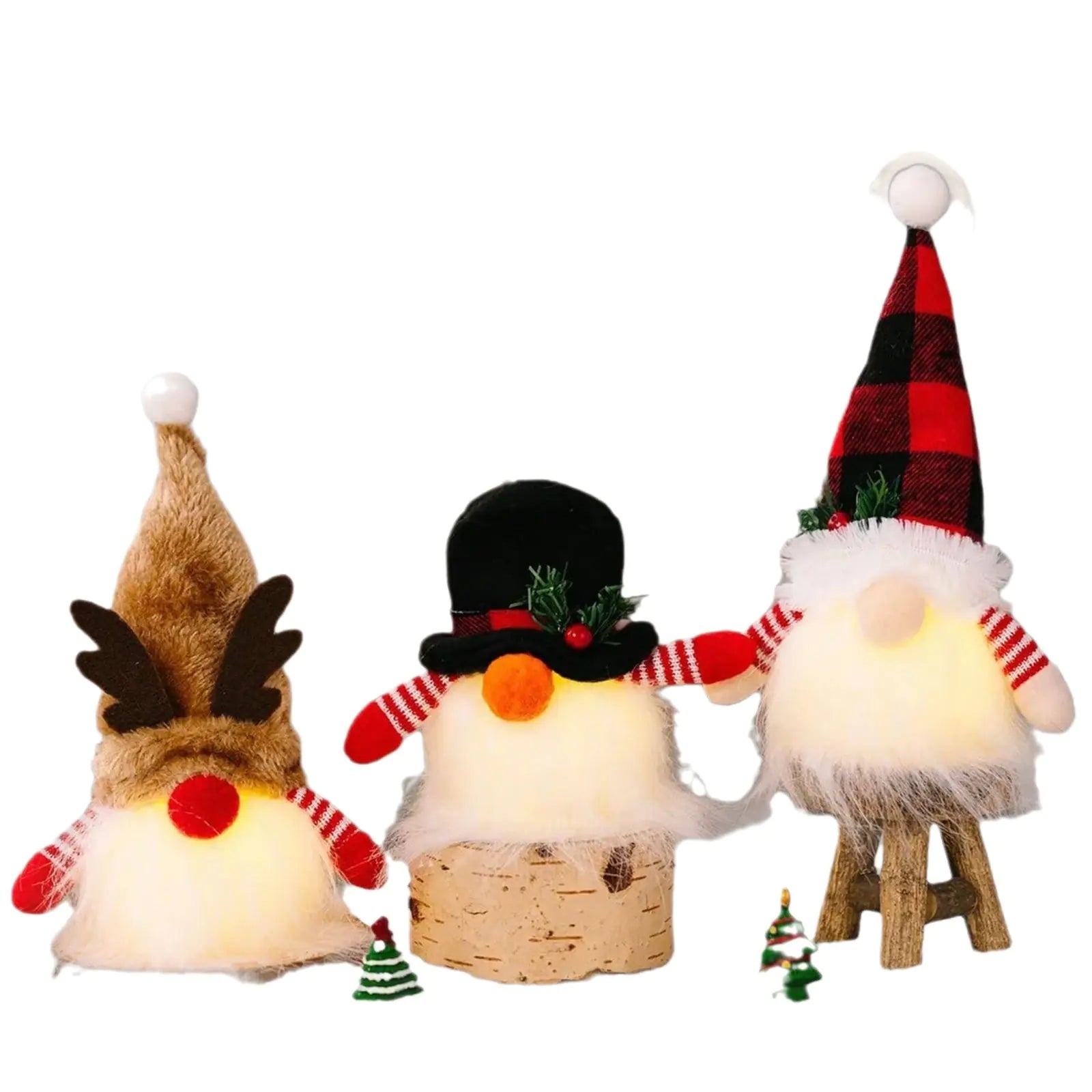 Glowing Q-Style Rudolf Ornament