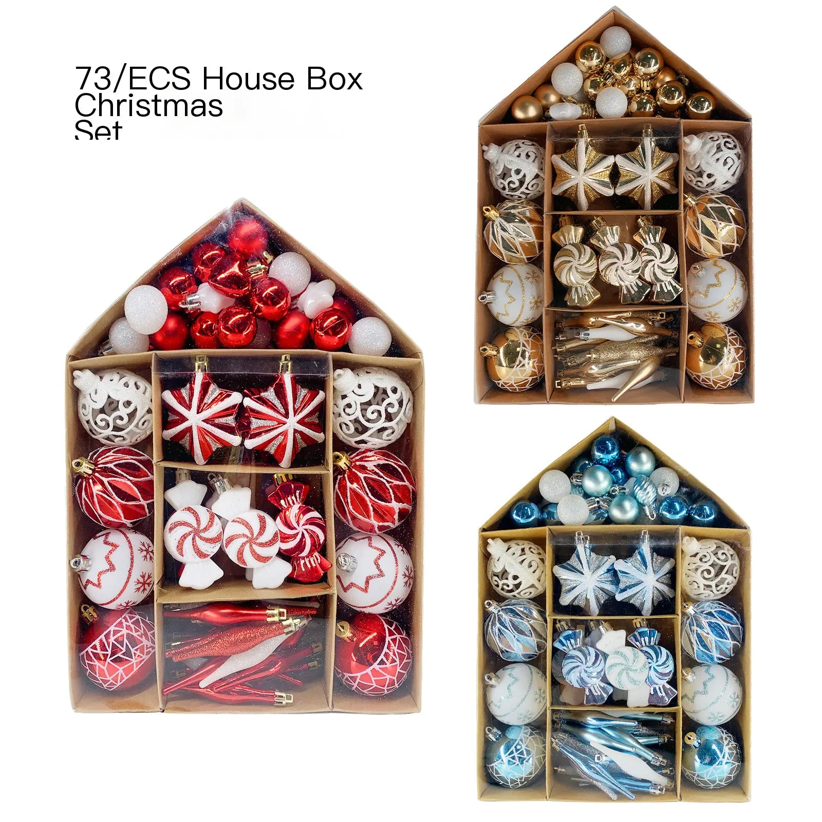 73pc Holiday Candy Ornament Collection