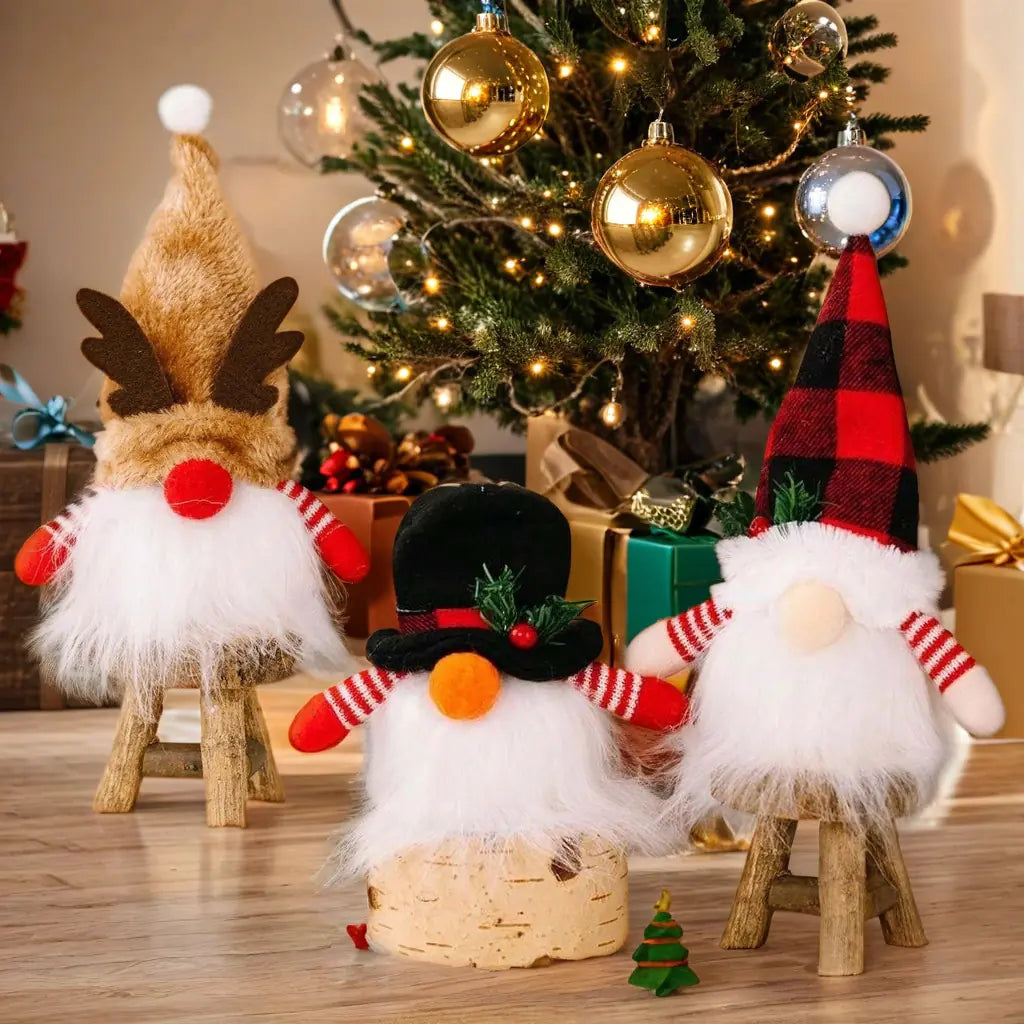 Glowing Q-Style Rudolf Ornament