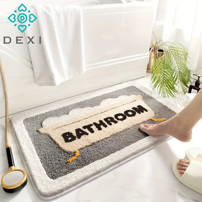 PlushSafe Bathroom Floor Mat