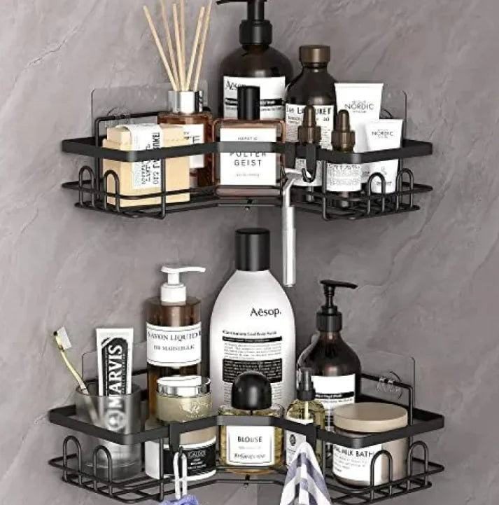 Iron Corner Storage Rack Trio