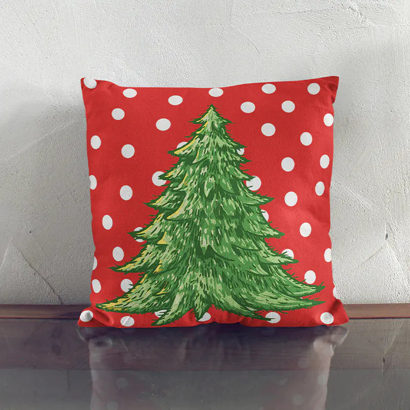 Festive Holiday Pillow Cover