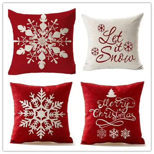 Holiday Snowflake Cushion Covers