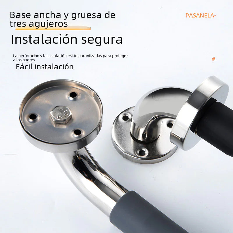 Silicone-Coated Stainless Steel Safety Rail