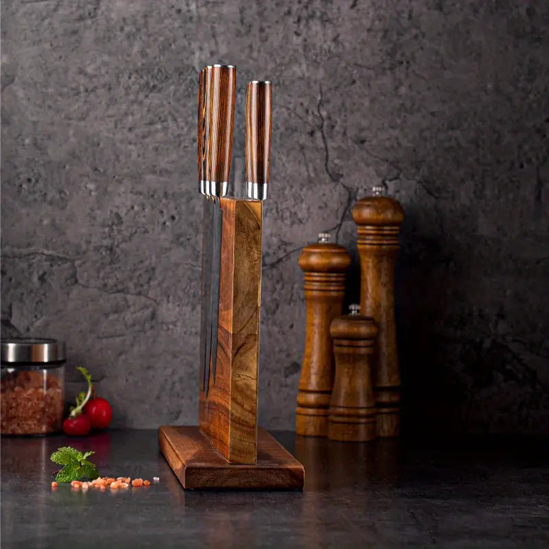 Acacia Wood Magnetic Knife Holder