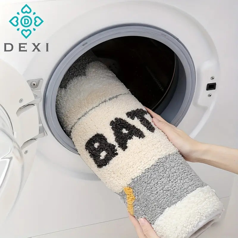 PlushSafe Bathroom Floor Mat