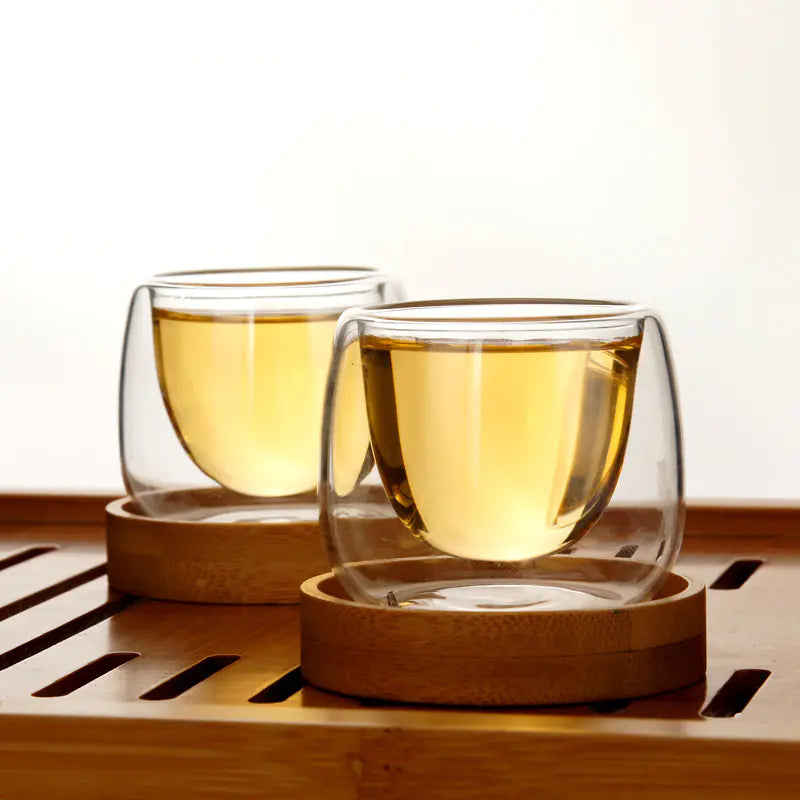 Artisan Borosilicate Glass Tea Cup Set
