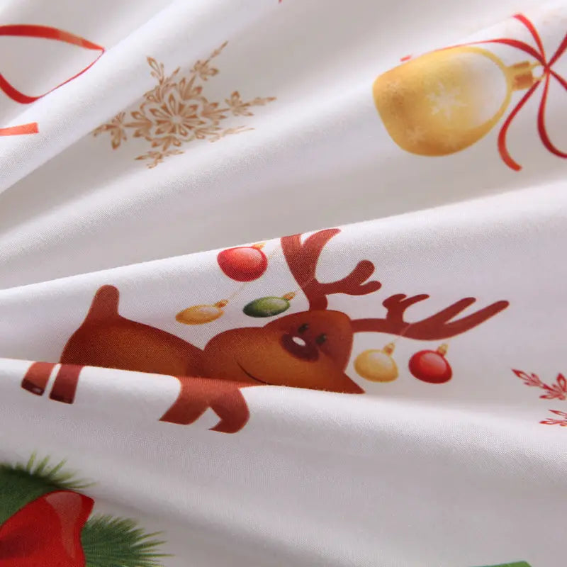 Christmas Duvet Cover Set with Two Pillowcases