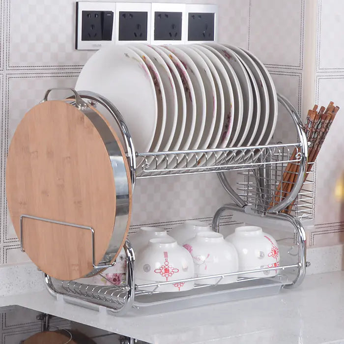 Sleek Stainless Kitchen Organizer