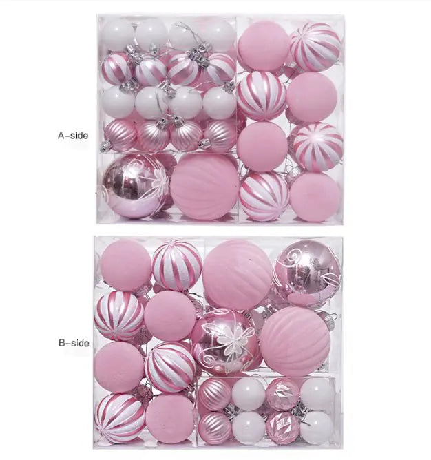Festive Elegance Christmas Ornament Set/ 46PC