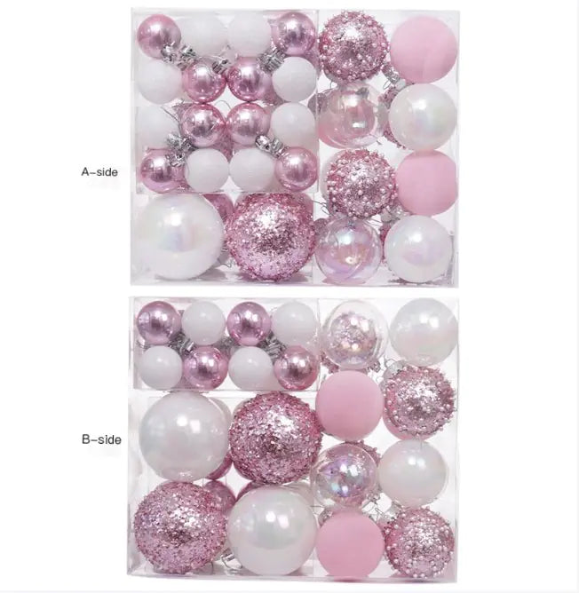 Festive Elegance Christmas Ornament Set/ 46PC