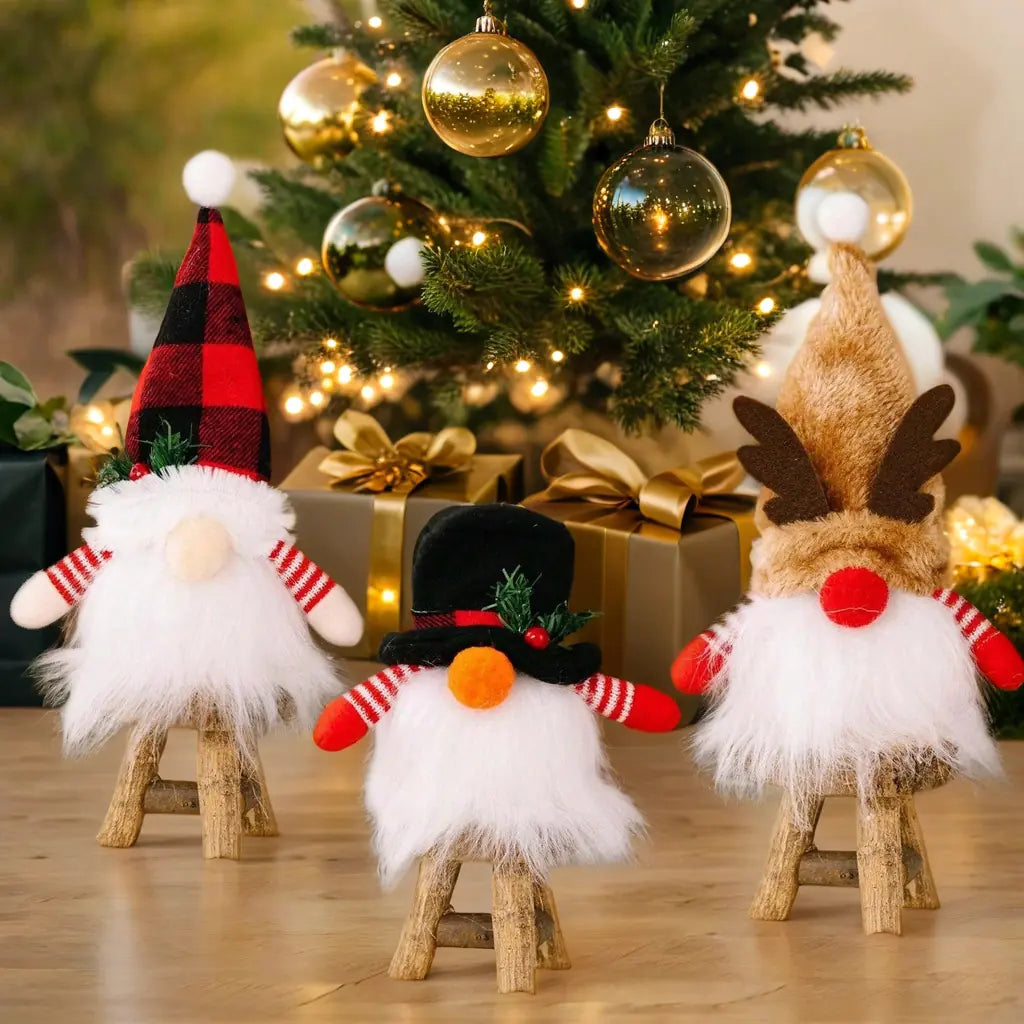 Glowing Q-Style Rudolf Ornament