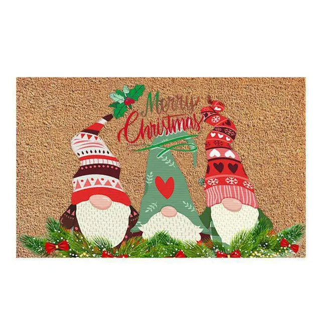 Holiday Gnome Welcome Mat
