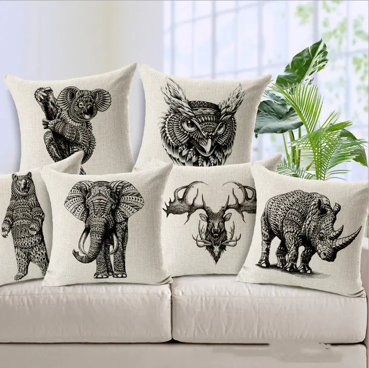 Chic Elephant Cushion Cover