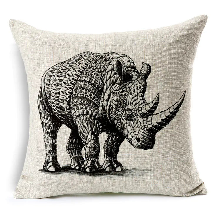 Chic Elephant Cushion Cover