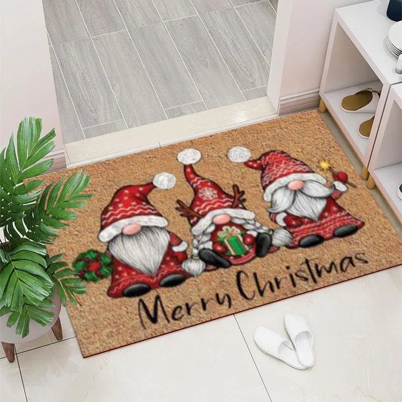 Holiday Gnome Welcome Mat