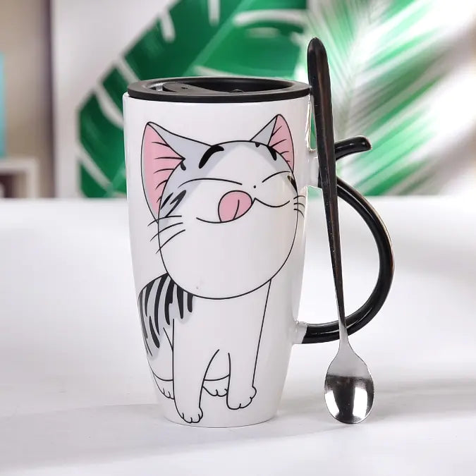 Cuddly Cat Ceramic Mug - 600ml