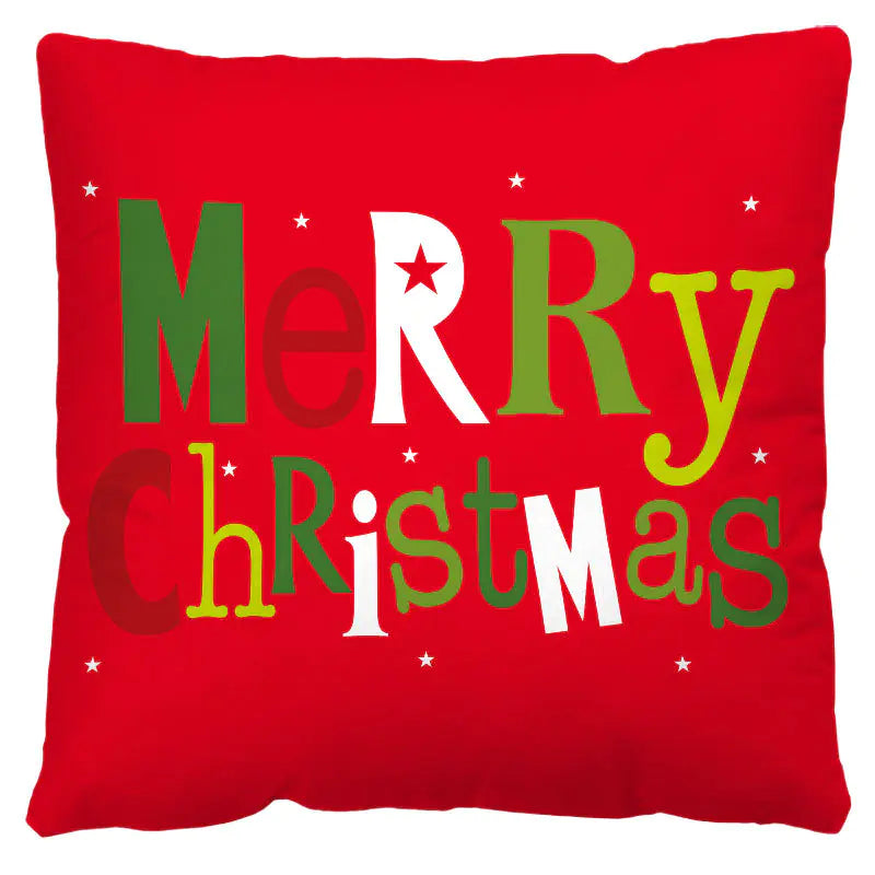 Nordic Red Plaid Holiday Pillow Cover