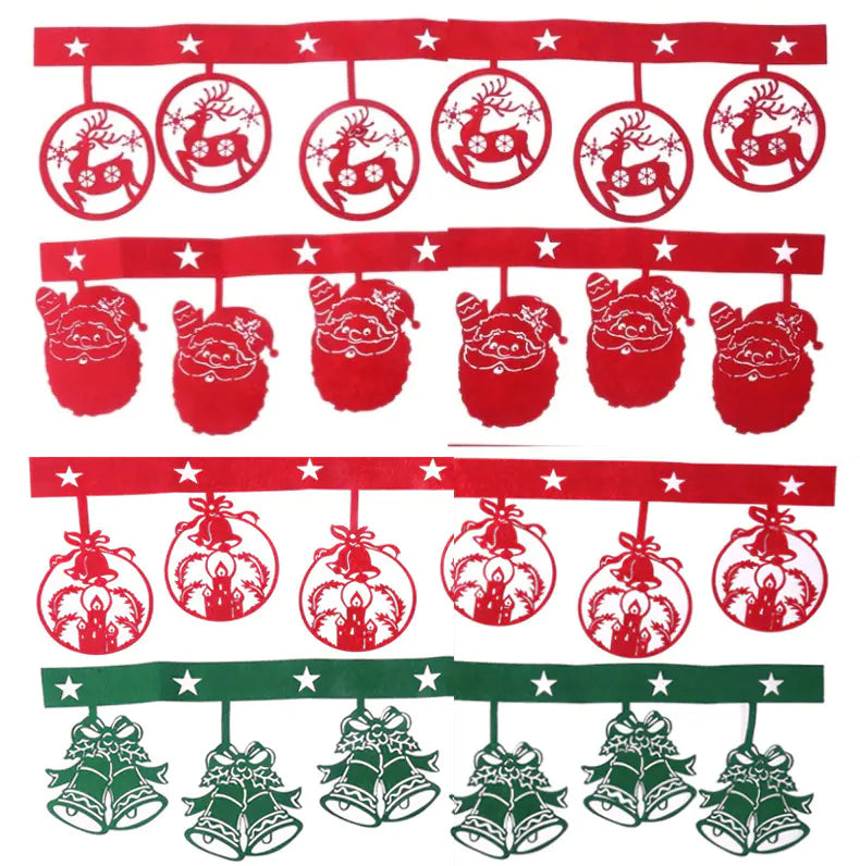 Festive Christmas Pennant Garland