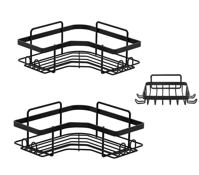 Iron Corner Storage Rack Trio