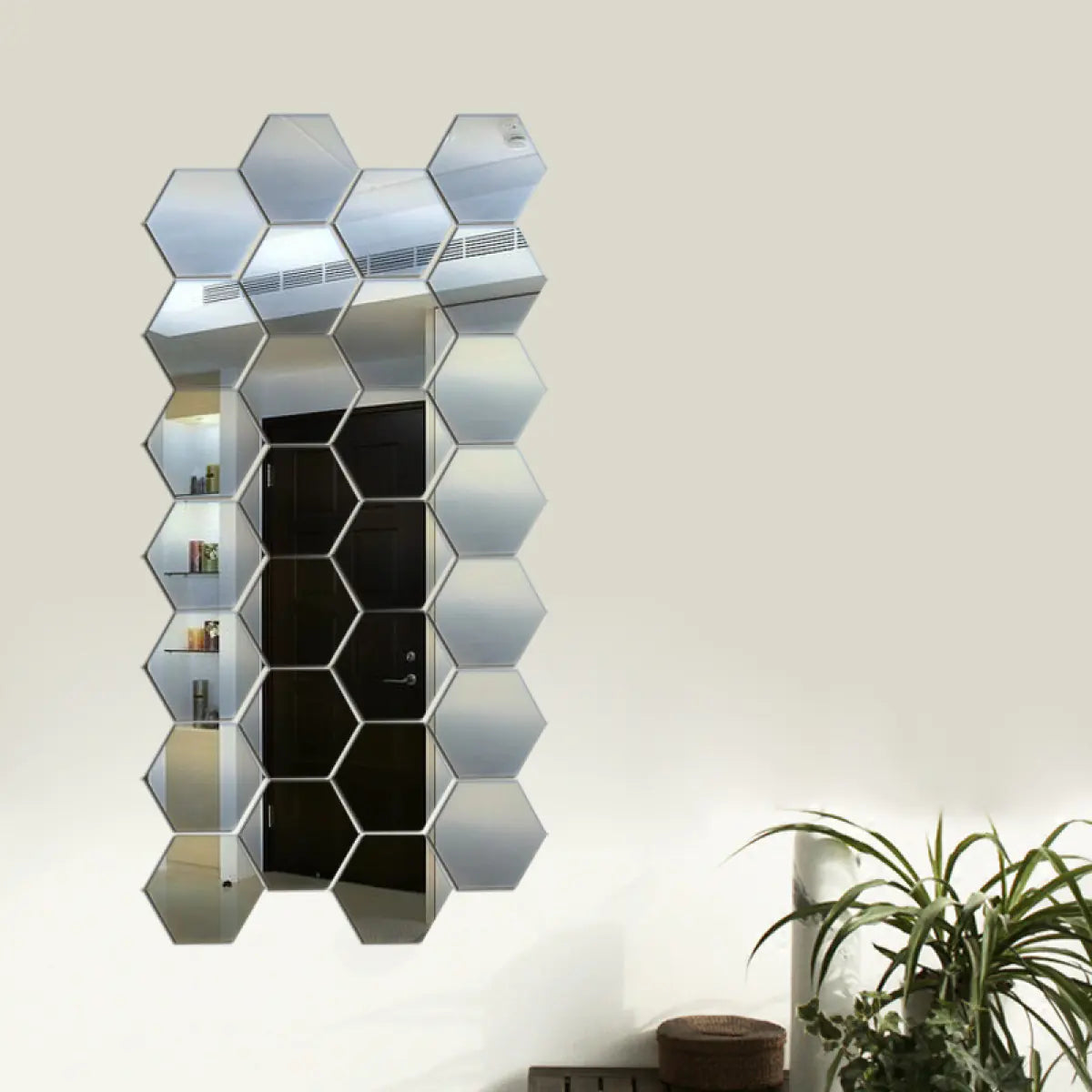 HexaMirror 3D Wall Decals