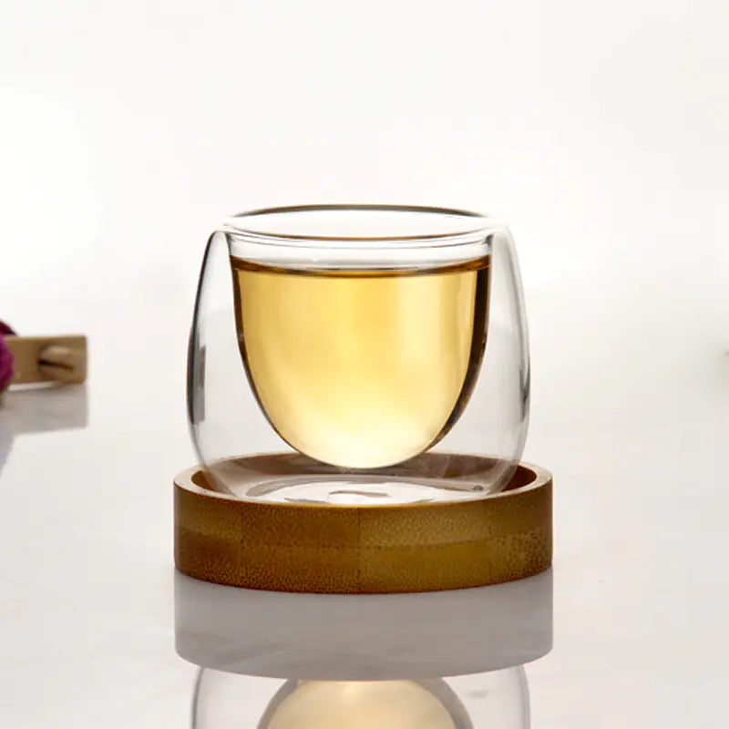 Artisan Borosilicate Glass Tea Cup Set