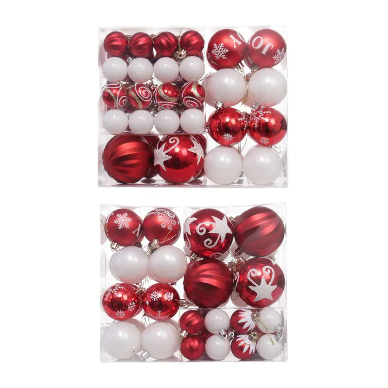 Festive Elegance Christmas Ornament Set/ 46PC