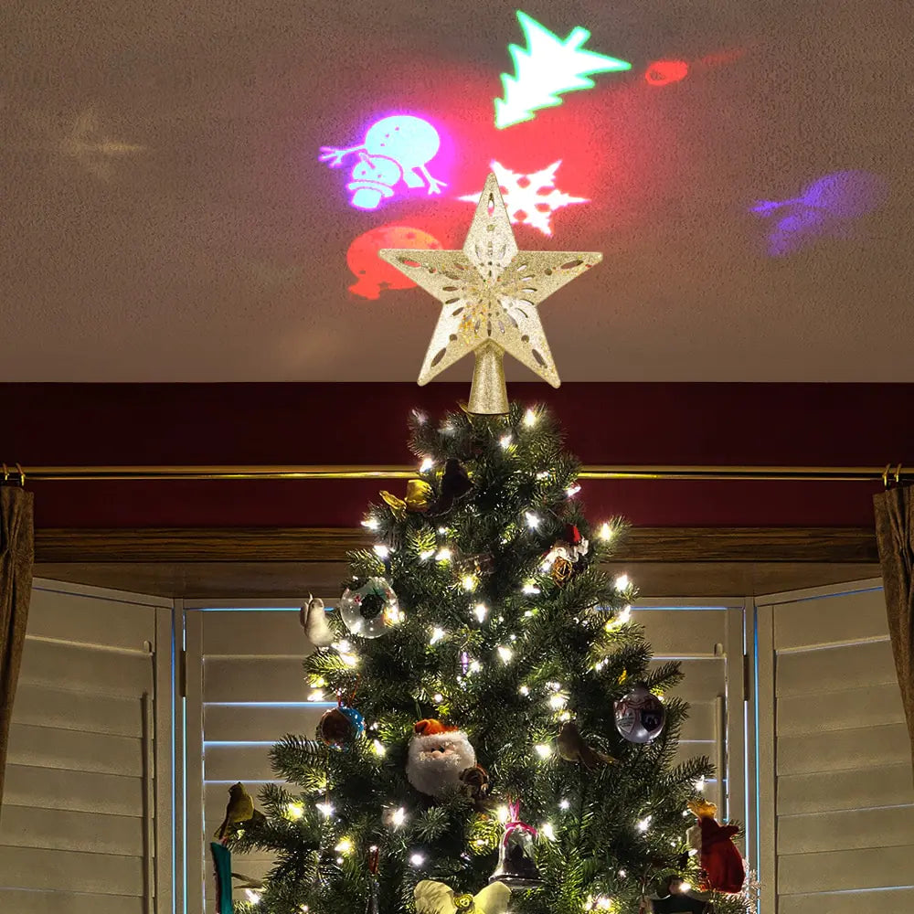 Radiant Star LED Christmas Tree Topper